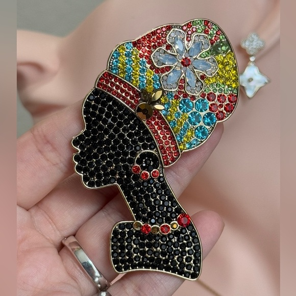 ⚜️ Colorful Crystal African Chic Brooch - Picture 3 of 6